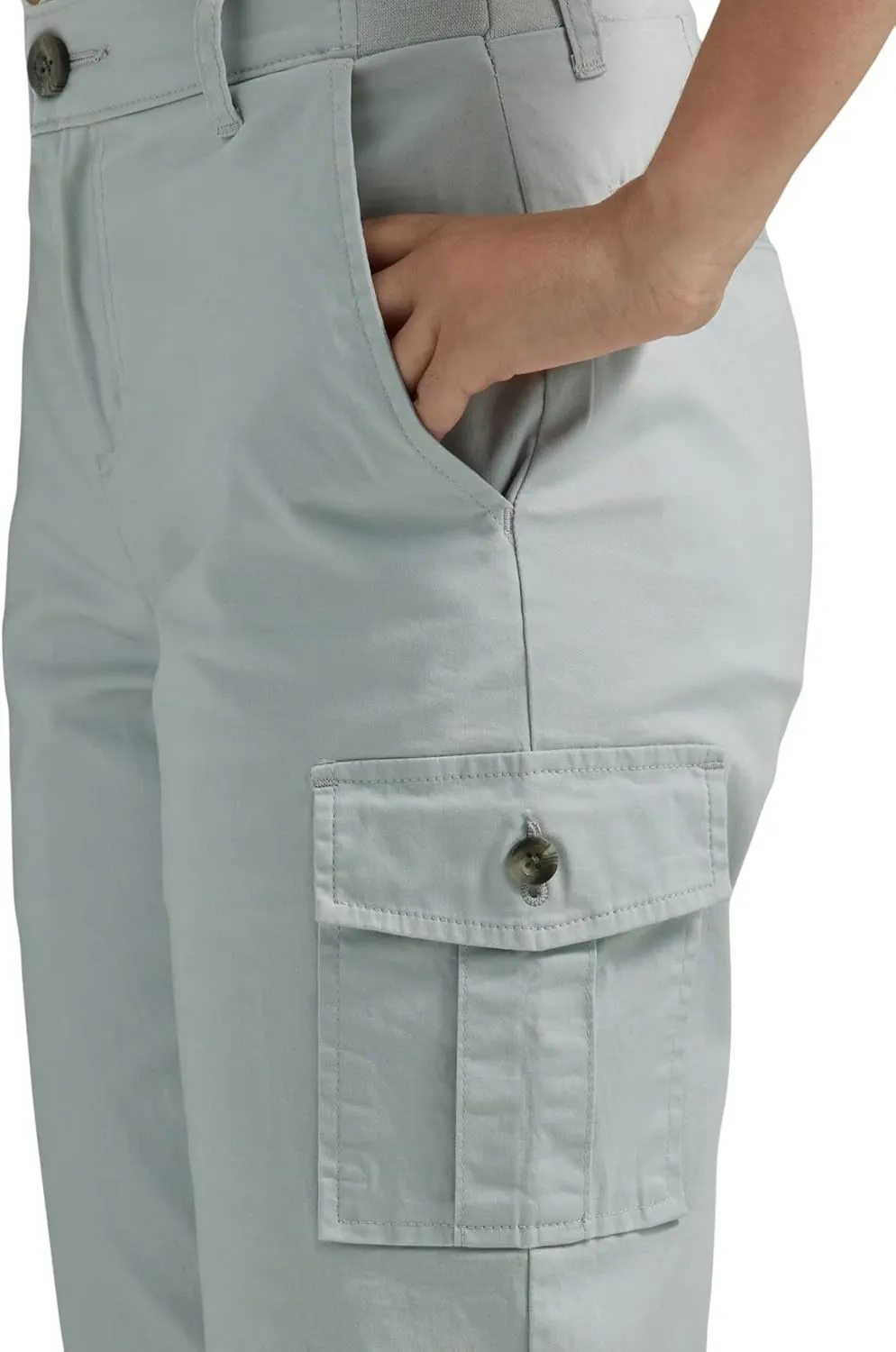 Lee Women's Flex-to-go Mid-Rise 17" Cargo Skimmer Capri Pant