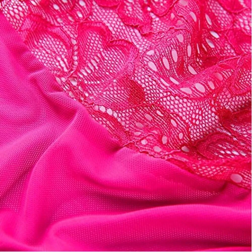 Lingerie Sets for Women Sexy Snap Crotch Sexy Mesh Teddy Bodysuit Bridal Lingerie Hollow Out Wicked