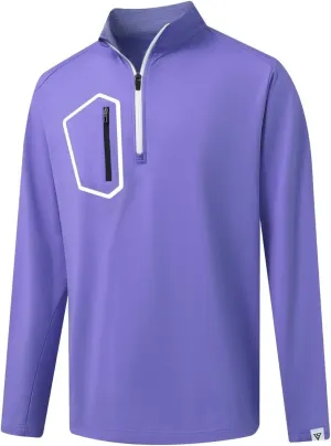M MAELREG Quarter Zip Pullover Men Moisture Wicking Fleece lined Dry Fit Mock Neck Golf 1/4 Zip Pullover Mens Sweatshirt