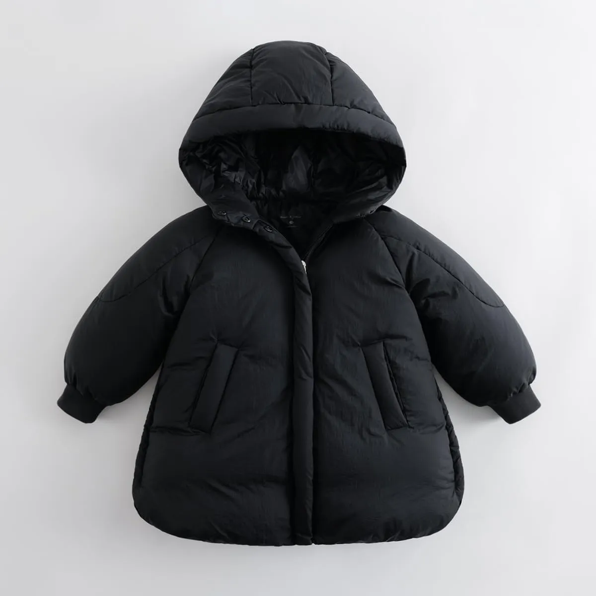 marc & janie Girls Long Sleeve Hooded Down Jacket Mid-Length Warm Coat Winter Tops 213655