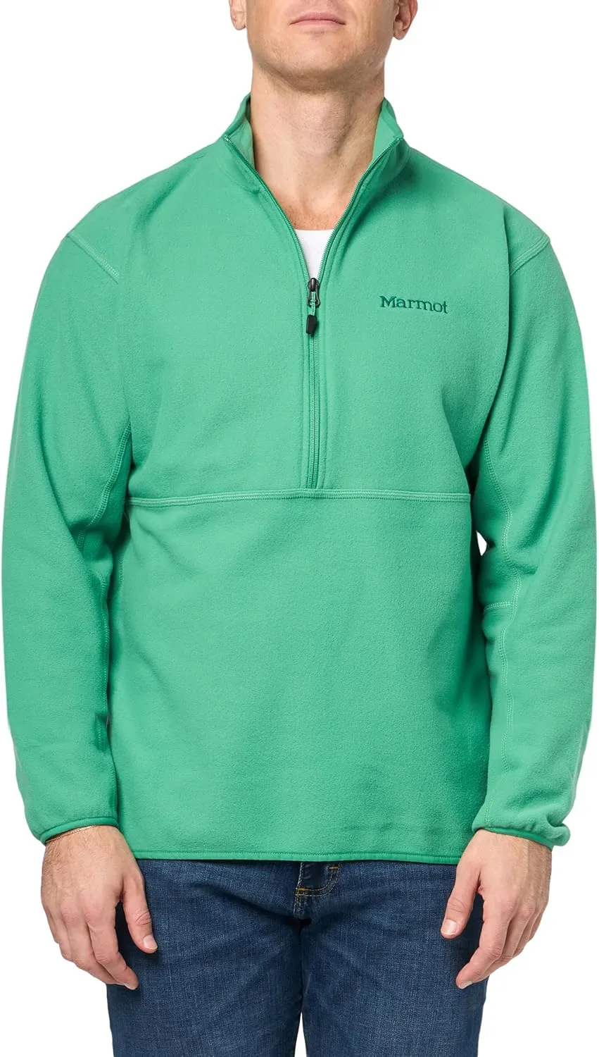 MARMOT Men's Rocklin 1/2 Zip Jacket - Classic, Warm, Lightweight 100-Weight Fleece Layer