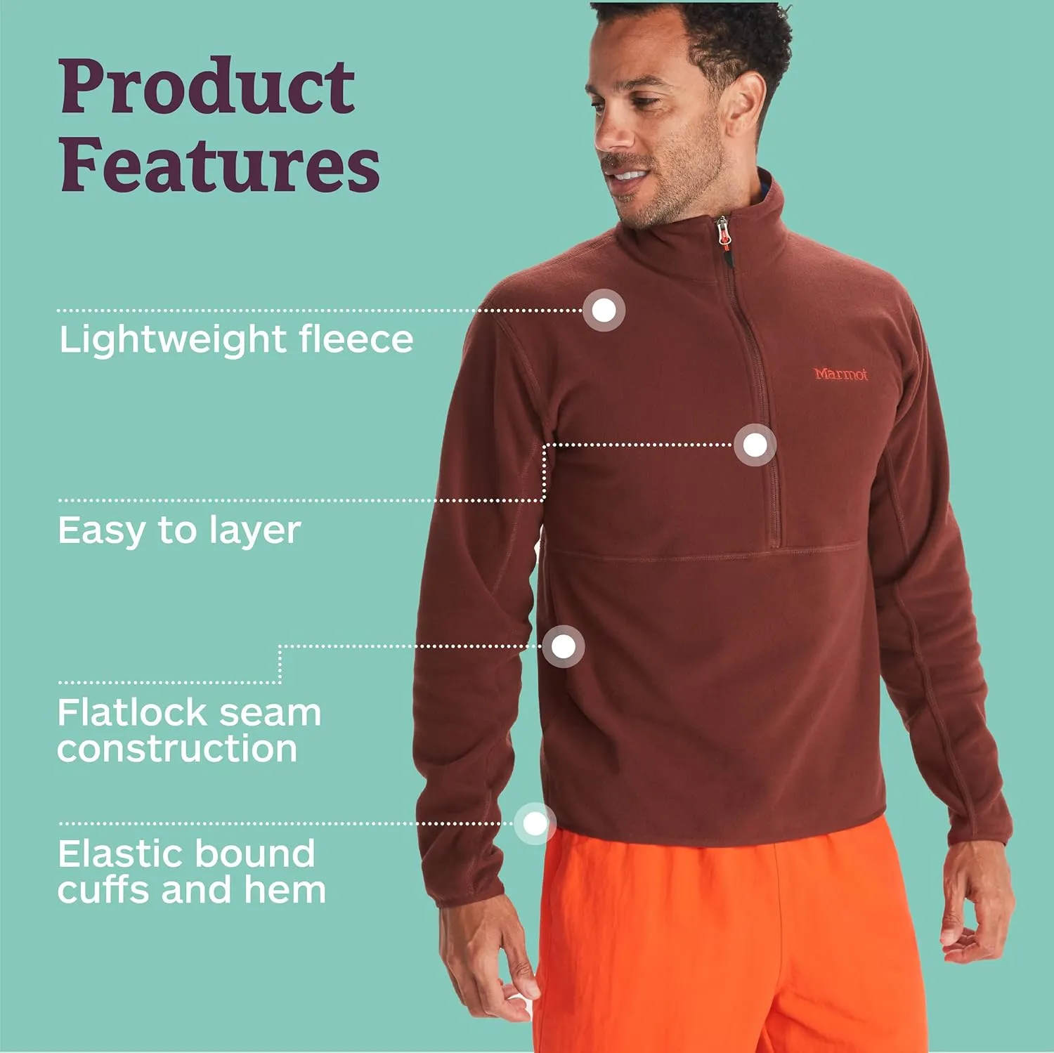 MARMOT Men's Rocklin 1/2 Zip