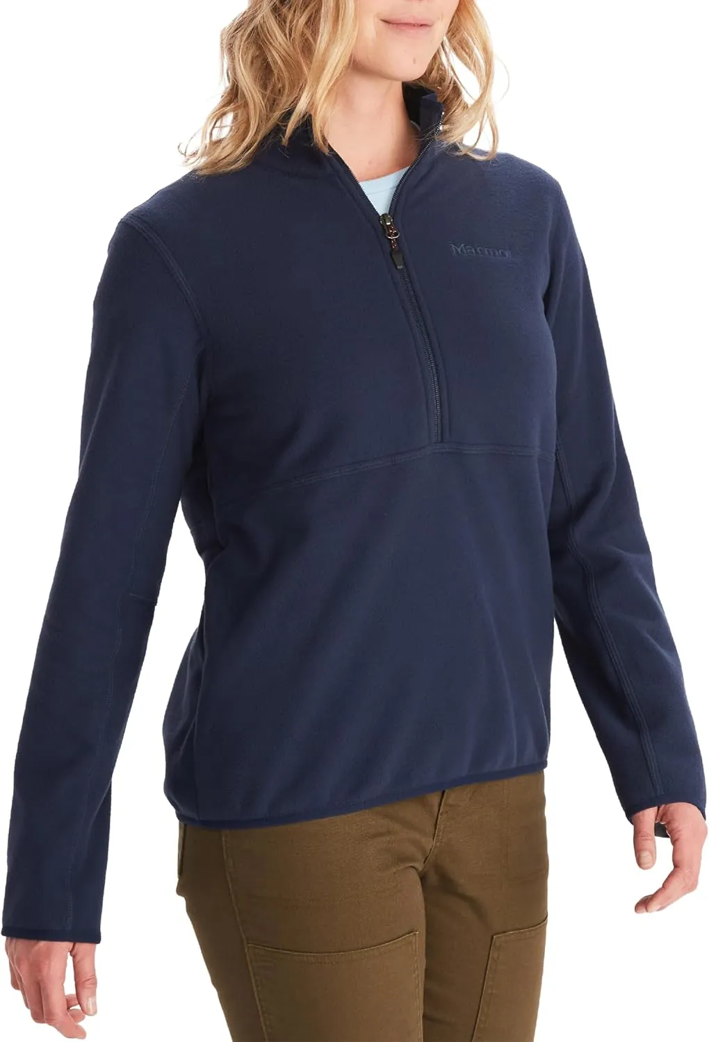 MARMOT Women's Rocklin 1/2 Zip Jacket - Classic, Warm, Lightweight 100-Weight Fleece Layer