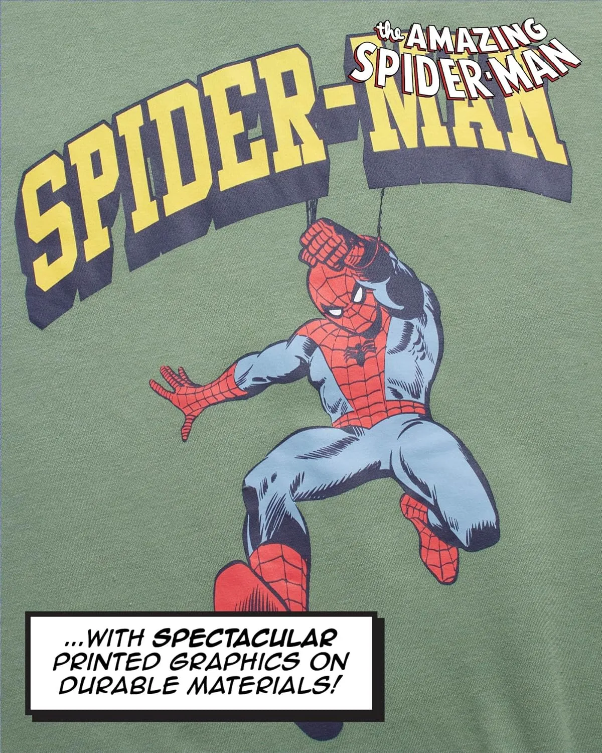 Marvel Avengers Men's Graphic Sweatshirt - The Amazing Spider-Man Novelty Fleece Crew Neck Pullover Sweatshirt for Men (S-XL)