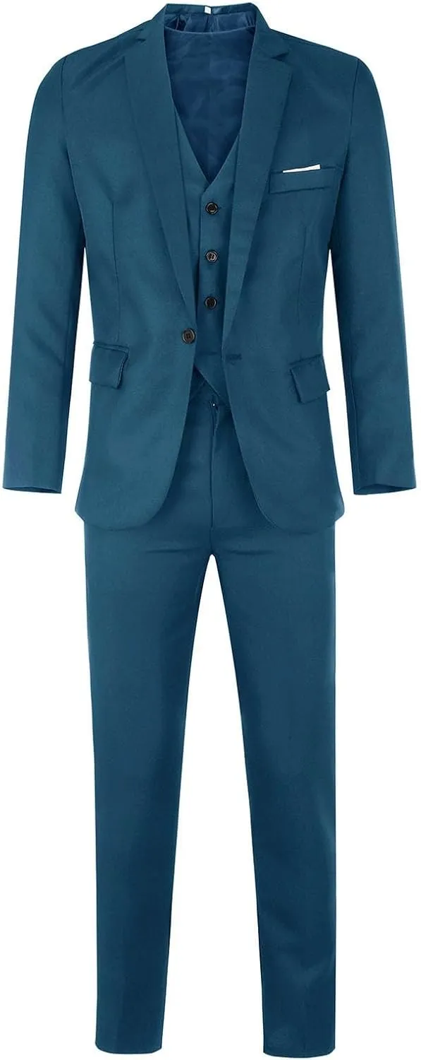 Men Suits 2024 3 Suit Business Wedding Party Jacket Vest & Pants Coat Fat Suit Mens Linen Sets Men Suits Regular