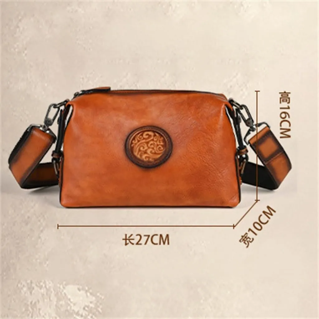 Men's Bag Crossbody Bag Shoulder Bag Diagonal Cross Male Soft Leather Casual Men's Satchel