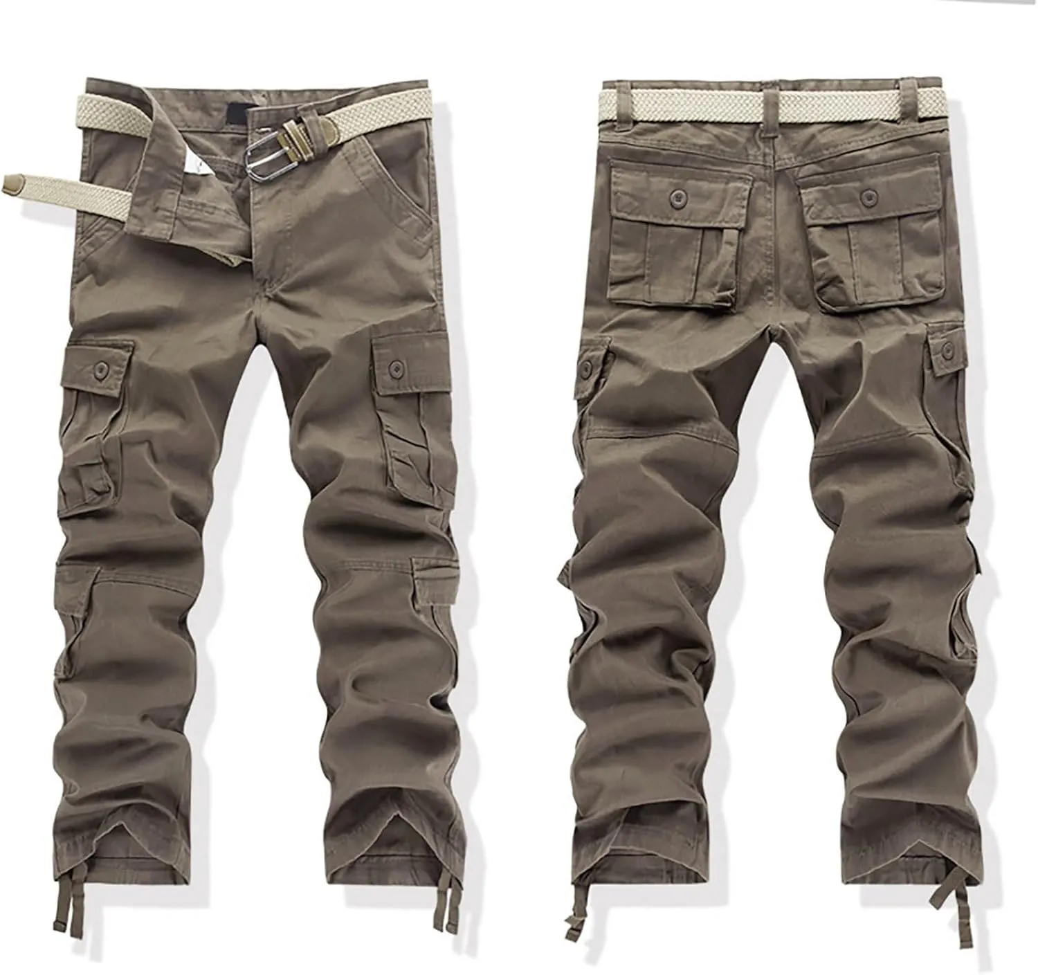 Men's Cargo Jogger Sweatpants Casual Cotton Cargo Pants Gym Sweatpants Trousers Mens Long Outdoor Hiking Work