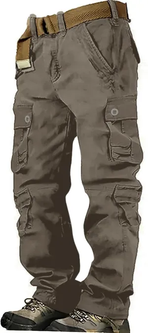 Men's Cargo Jogger Sweatpants Casual Cotton Cargo Pants Gym Sweatpants Trousers Mens Long Outdoor Hiking Work