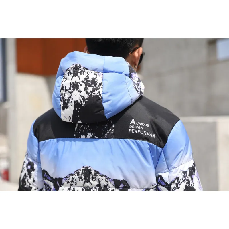 Men's Casual Thick Windbreaker Down Jacket