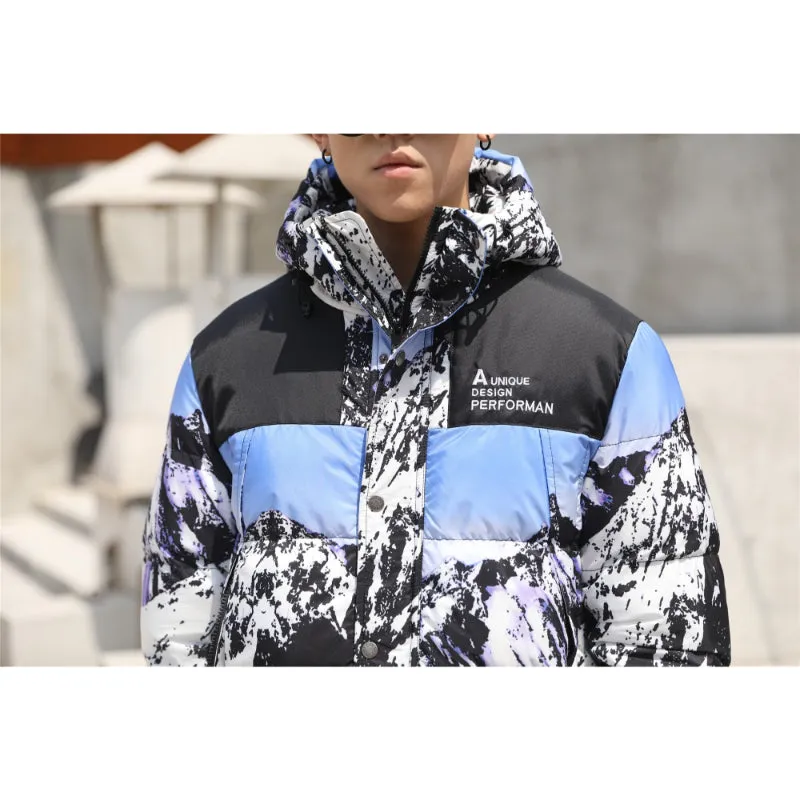 Men's Casual Thick Windbreaker Down Jacket