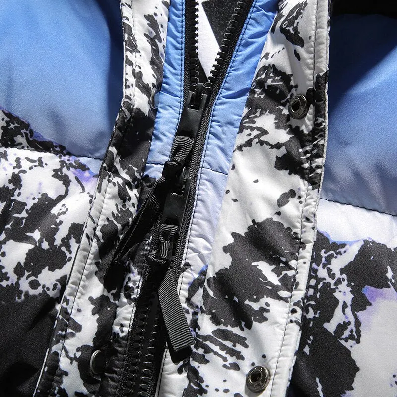 Men's Casual Thick Windbreaker Down Jacket