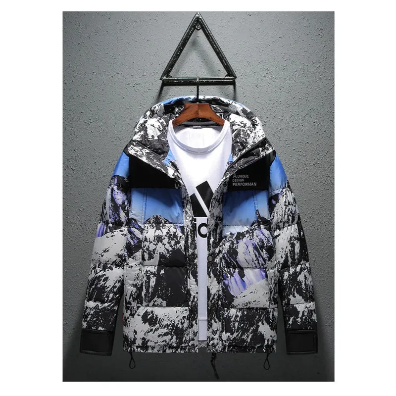Men's Casual Thick Windbreaker Down Jacket