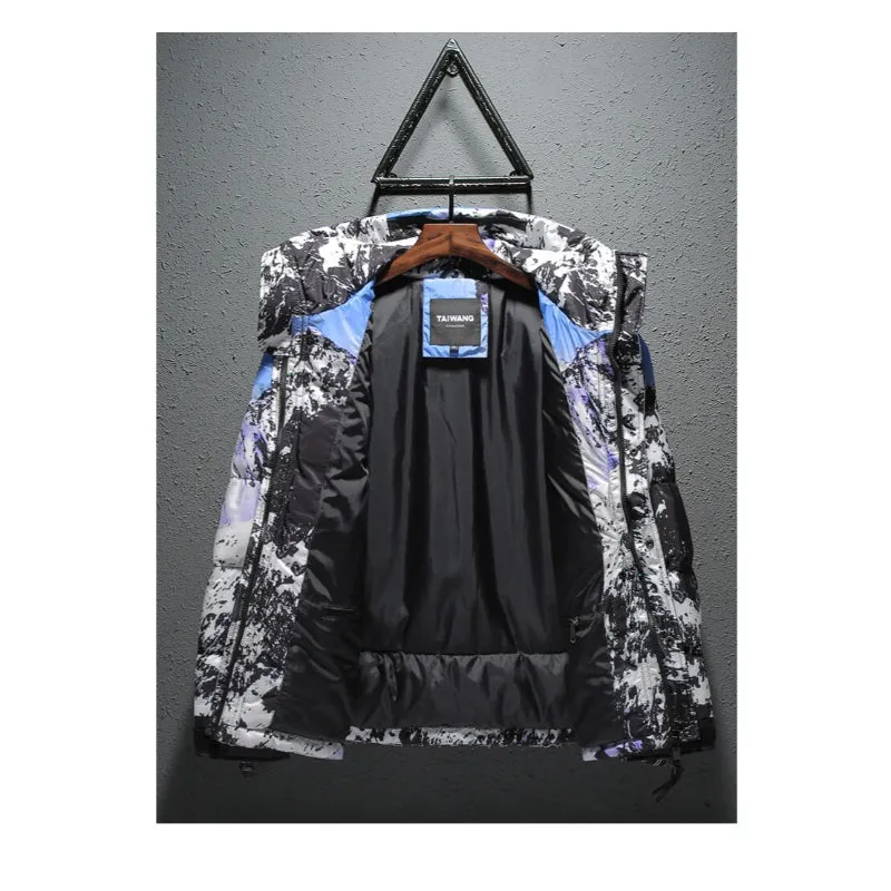 Men's Casual Thick Windbreaker Down Jacket
