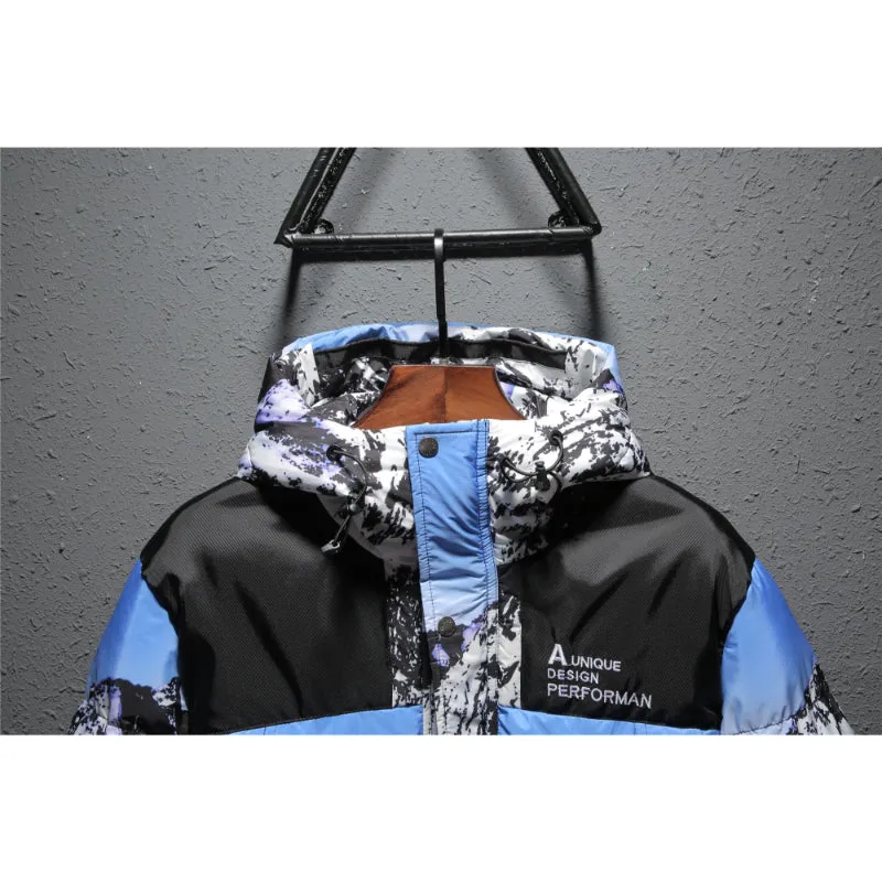 Men's Casual Thick Windbreaker Down Jacket