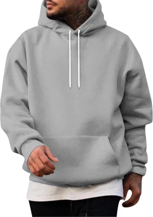 Mens Hoodie Outerwear Fall Comfy Long Sleeve Lightweight Drawstring Hoodies Running Trendy Cool Pullover