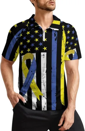 Men's Short Sleeve Casual Polo Shirt Summer Zip Polo Tracksuit for Men S-3XL