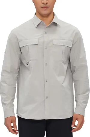 Men's Sun Shirts Long Sleeve UPF 50  UV Quick Dry Cooling Fishing Shirt Tactical Sun Protection Outdoor Hiking Gardening