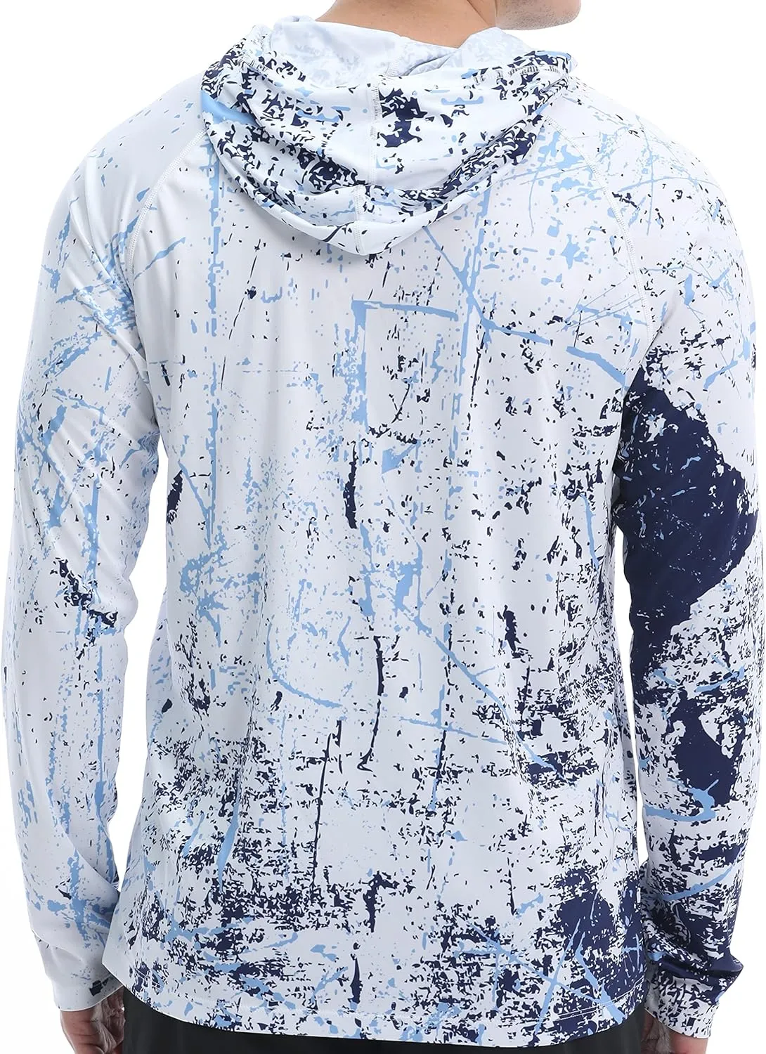 Men's UPF 50  Sun Protection Hoodie Shirt Long Sleeve SPF Fishing Outdoor UV Hiking Lightweight Shirts