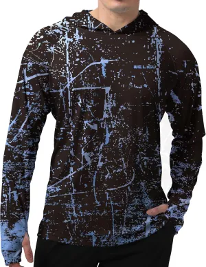 Men's UPF 50  Sun Protection Hoodie Shirt Long Sleeve SPF Fishing Outdoor UV Hiking Lightweight Shirts