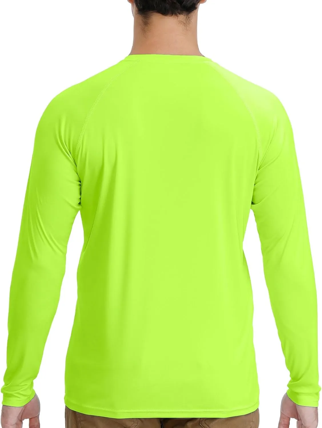 MOHEEN Men's Long Sleeve Rashguard UPF 50  Sun Shirts Quick Dry Hiking Fishing Swim T-Shirt M-3XL