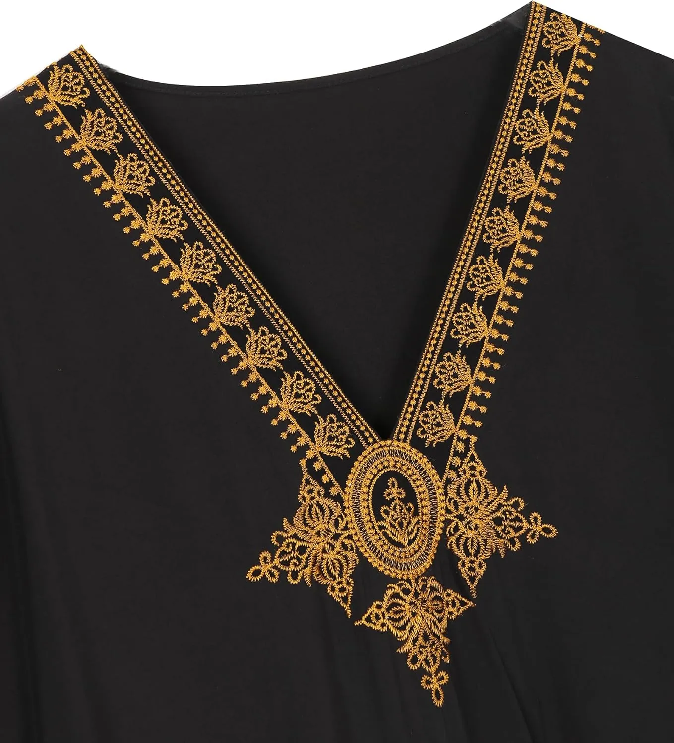Moroccan Kaftan Dresses for Women Plus Size Caftans Loungewear Embroidered Beach Kaftan Cover up moomoo House Dress