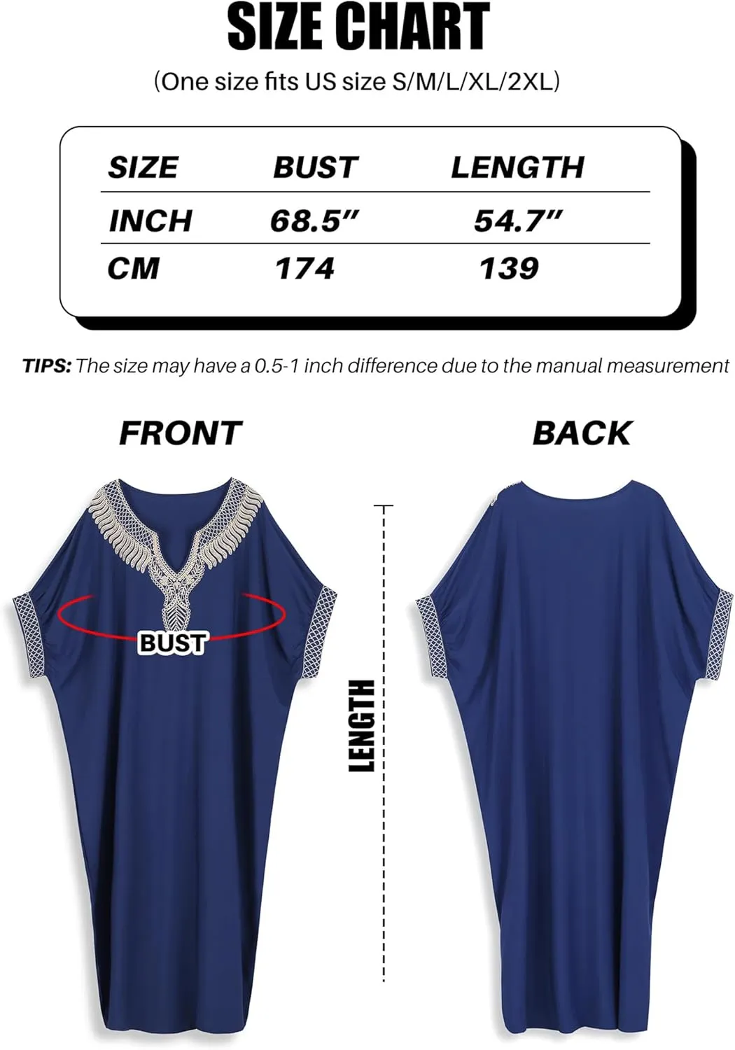 Moroccan Kaftan Dresses for Women Plus Size Caftans Loungewear Embroidered Beach Kaftan Cover up moomoo House Dress