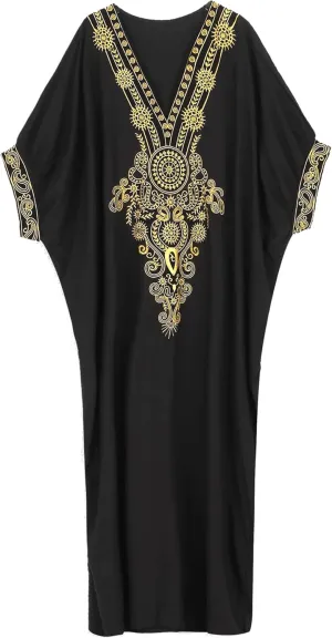Moroccan Kaftan Dresses for Women Plus Size Caftans Loungewear Embroidered Beach Kaftan Cover up moomoo House Dress