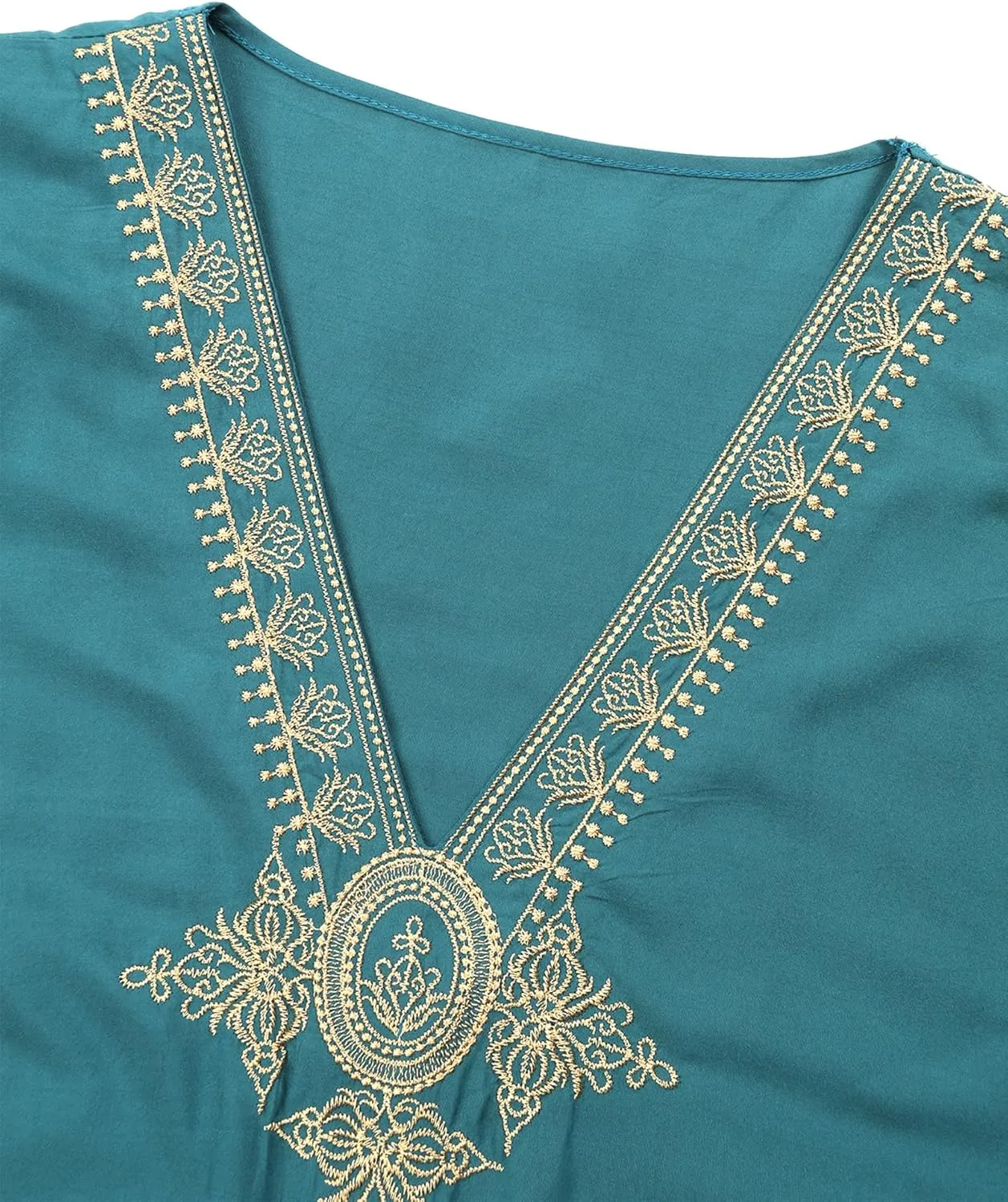 Moroccan Kaftan Dresses for Women Plus Size Caftans Loungewear Embroidered Beach Kaftan Cover up moomoo House Dress