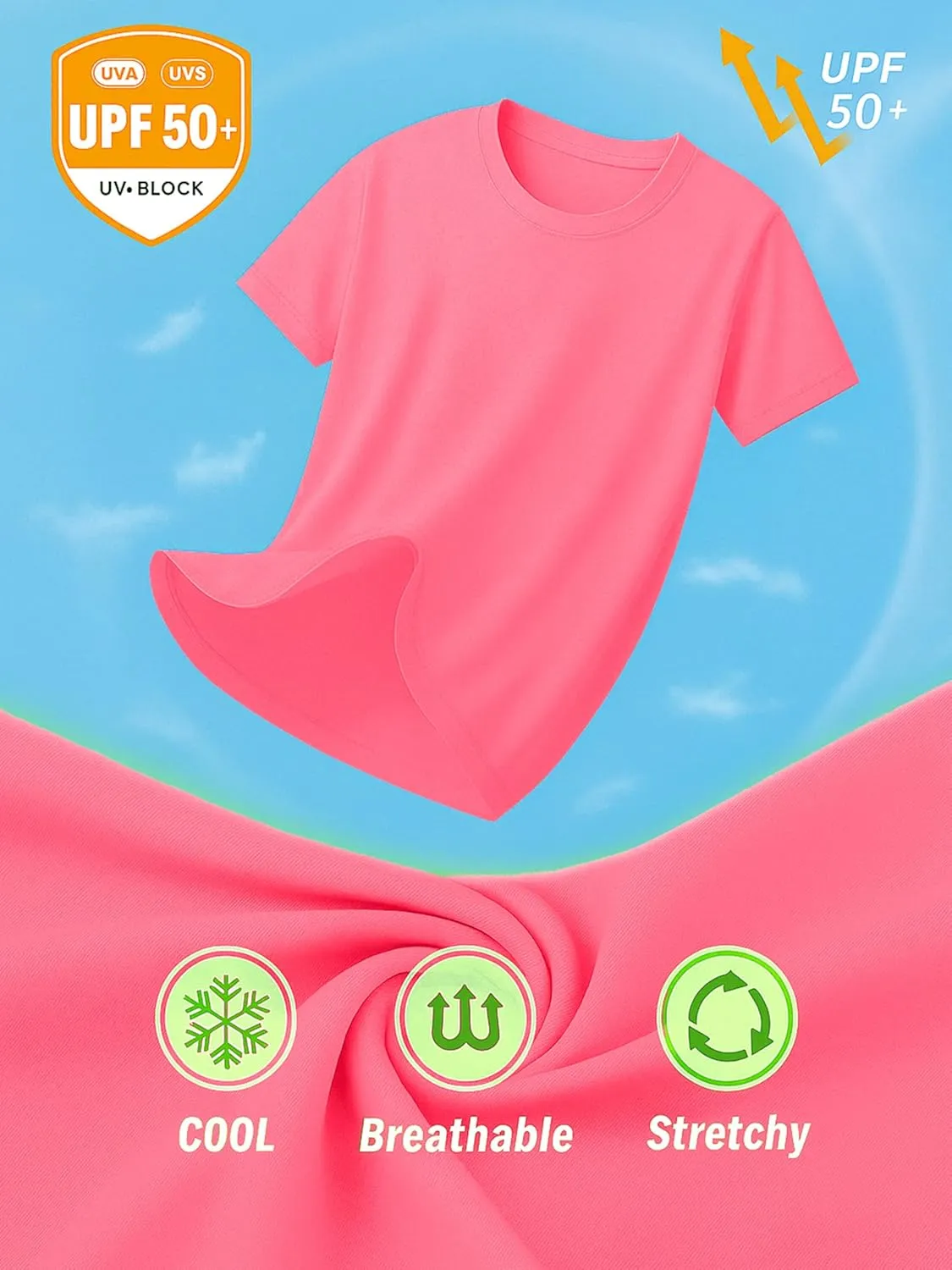 Neon Athletic Dry Fit Shirts Women Casual Short Sleeve Workout Running High Visibility Yoga Tshirt for Womens