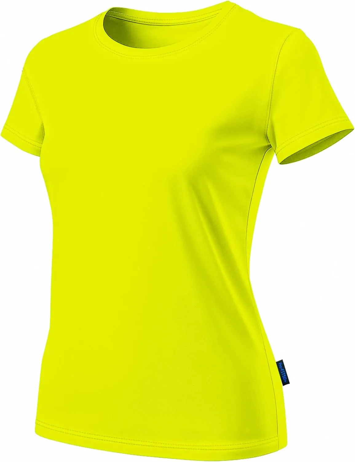 Neon Athletic Dry Fit Shirts Women Casual Short Sleeve Workout Running High Visibility Yoga Tshirt for Womens