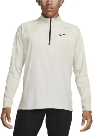 Nike Tour Men's Dri-FIT ADV 1/2-Zip Golf Top (Light Bone/Summit White/Black, FD5833-072) Size Large