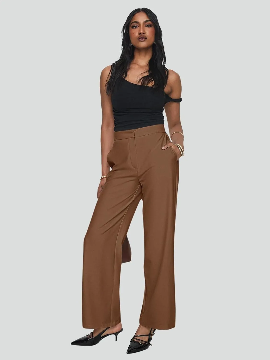 NIMIN Womens Dress Pants 2025 Business Casual Work Slacks for Women High Waisted Office Trousers