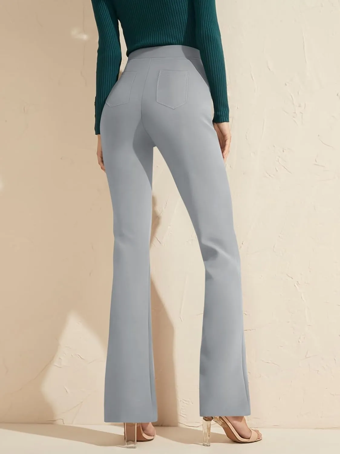 NIMIN Womens Dress Pants High Waisted Flare Casual Slacks for Women Stretchy Boot Cut Work Trousers with Pockets 2025