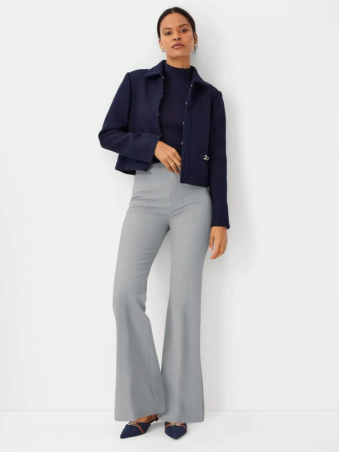 NIMIN Womens Dress Pants High Waisted Flare Casual Slacks for Women Stretchy Boot Cut Work Trousers with Pockets 2025