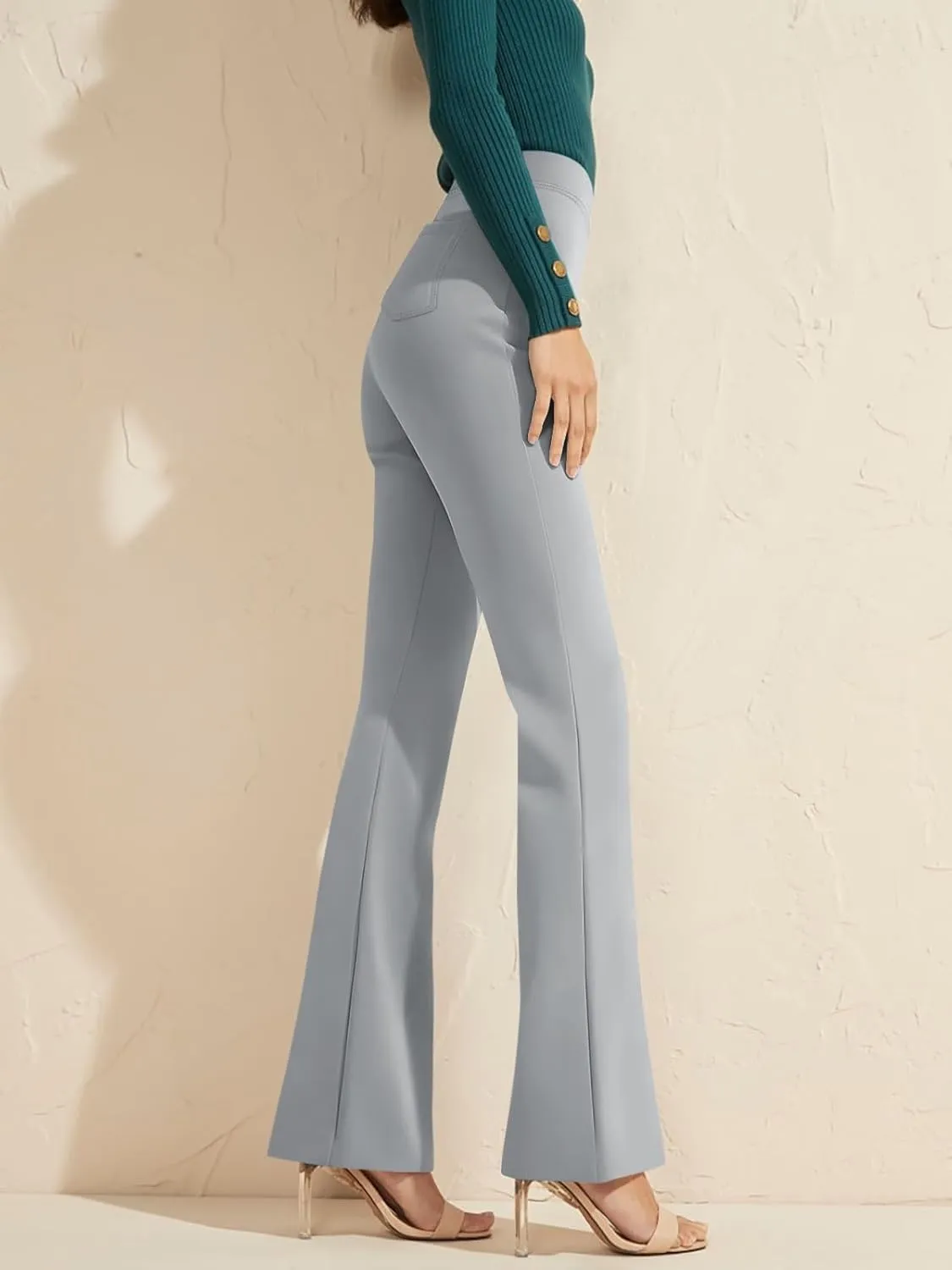 NIMIN Womens Dress Pants High Waisted Flare Casual Slacks for Women Stretchy Boot Cut Work Trousers with Pockets 2025