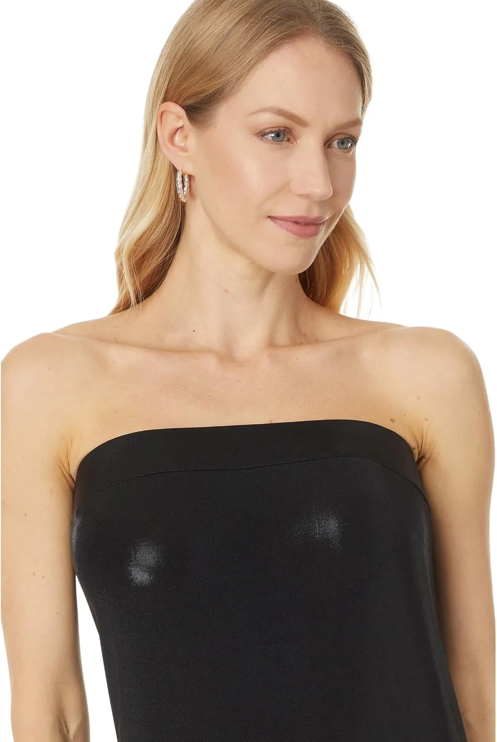 Norma Kamali Women's Strapless Tailored Side Slit Gown