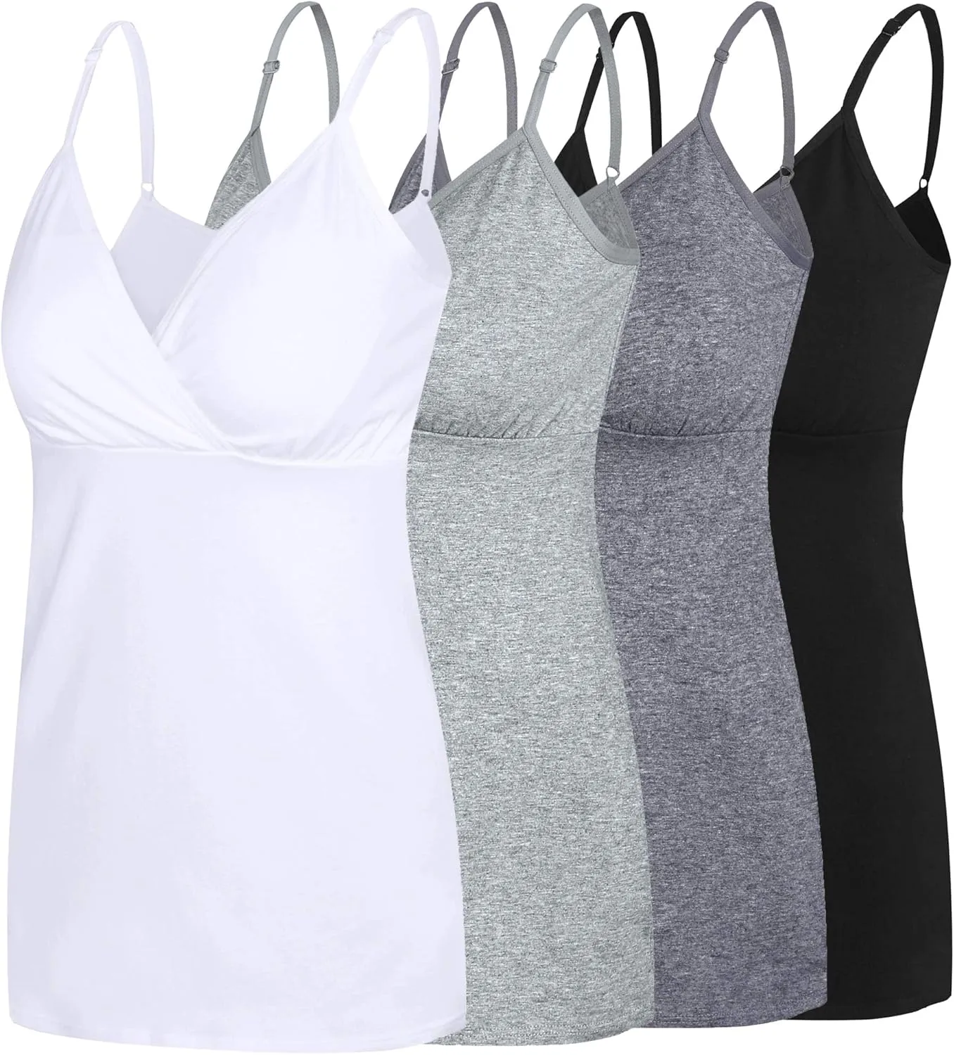 Nursing Tops Tank Shirt Cami Sleep Bra for Maternity and Breastfeeding