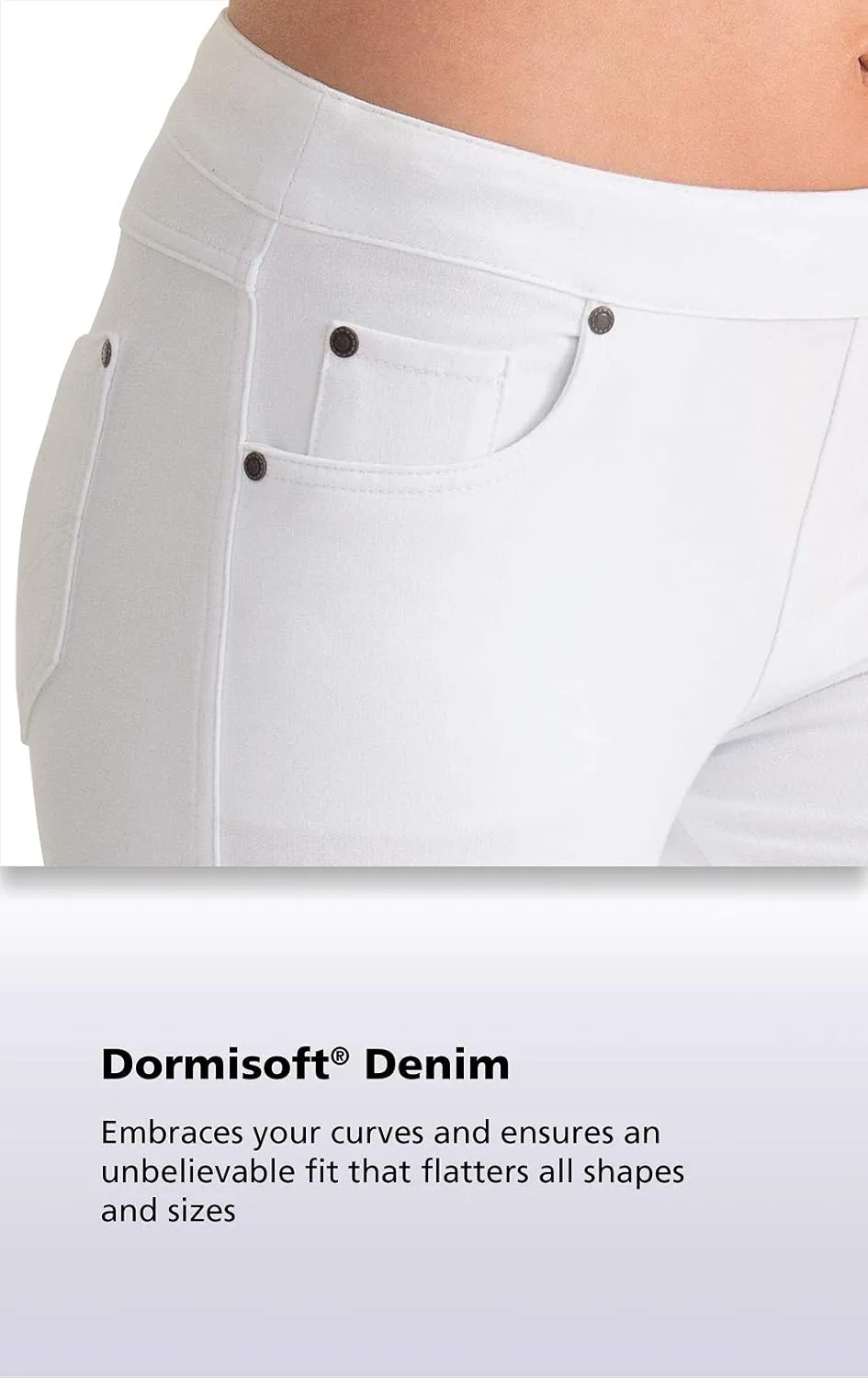 PajamaJeans Women's Capri Jeans for Summer - Pull on Capris - Womens Casual Pedal Pushers