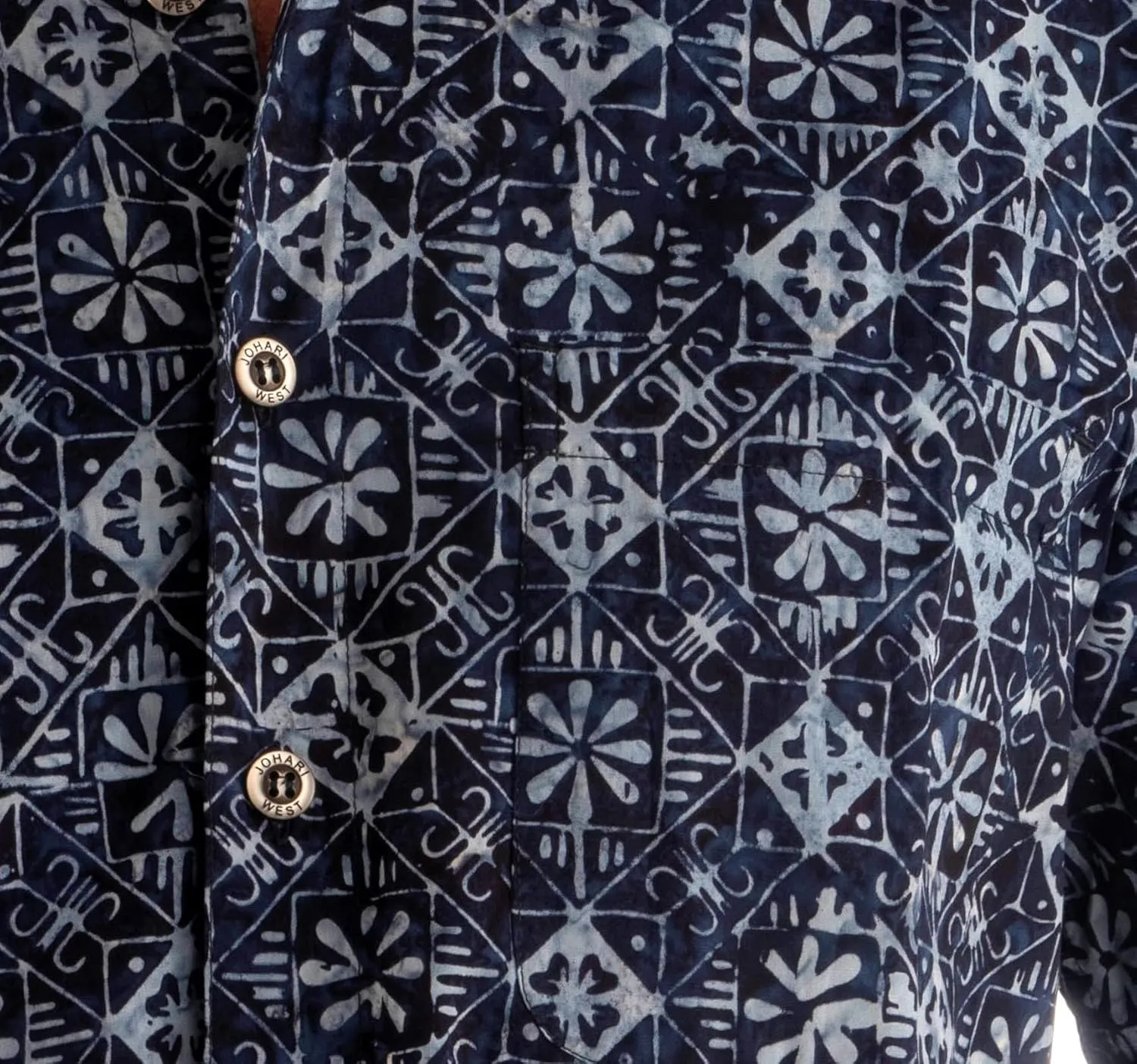 Purple Dusk Tropical Hawaiian Batik Shirt