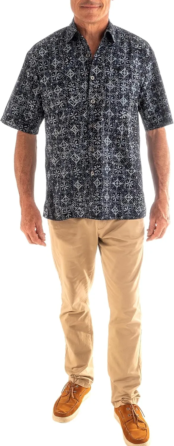 Purple Dusk Tropical Hawaiian Batik Shirt