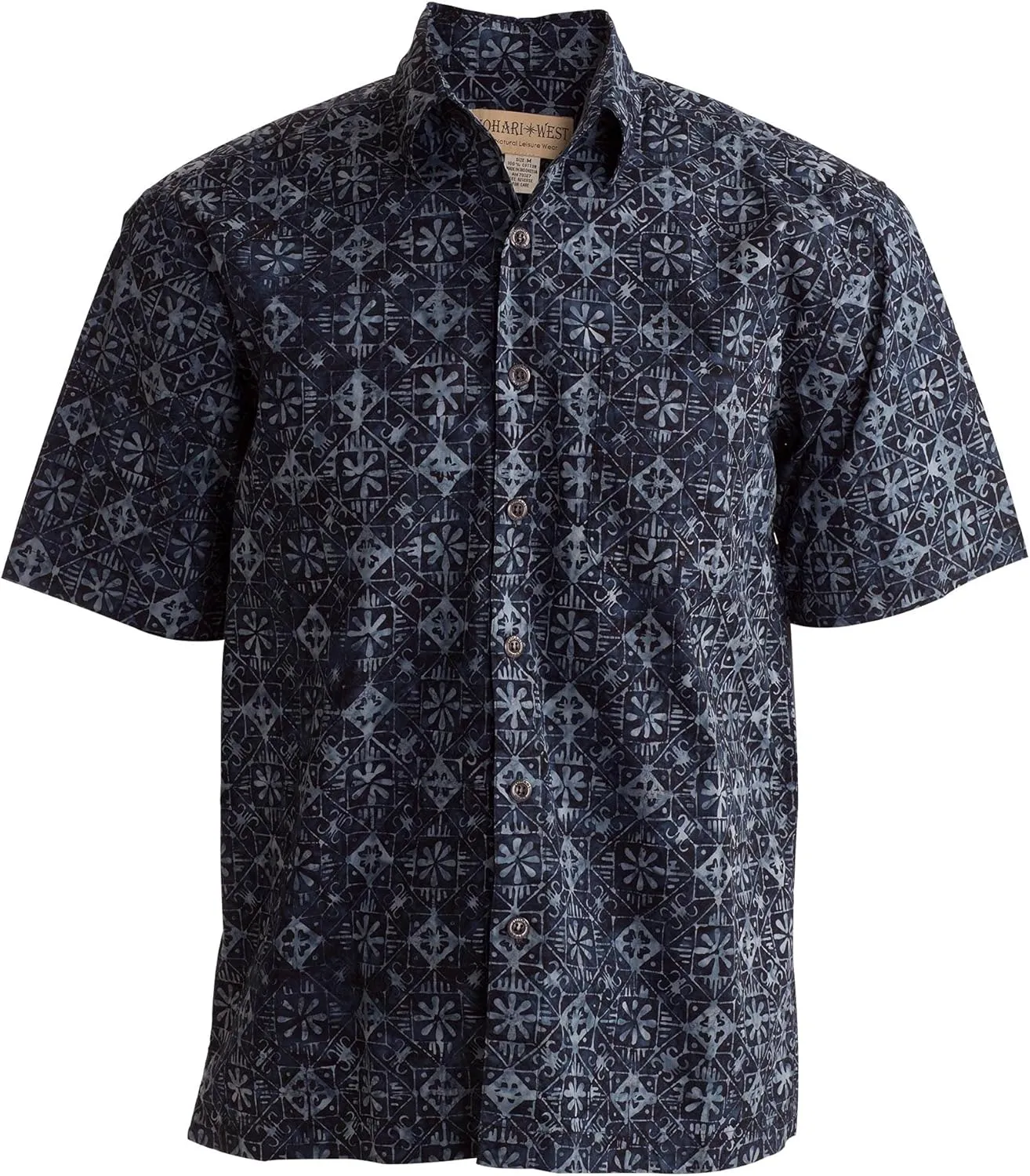 Purple Dusk Tropical Hawaiian Batik Shirt