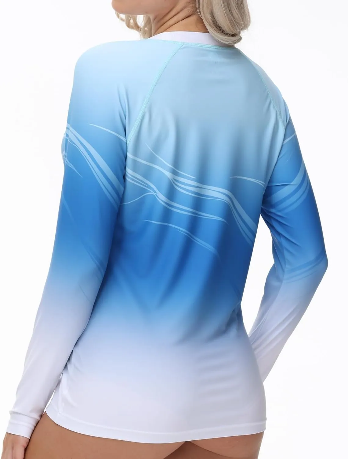Rash Guard for Women UV Protection Swim Shirts Long Sleeve Quick Dry Water Tops Swimsuit with Thumb Hole