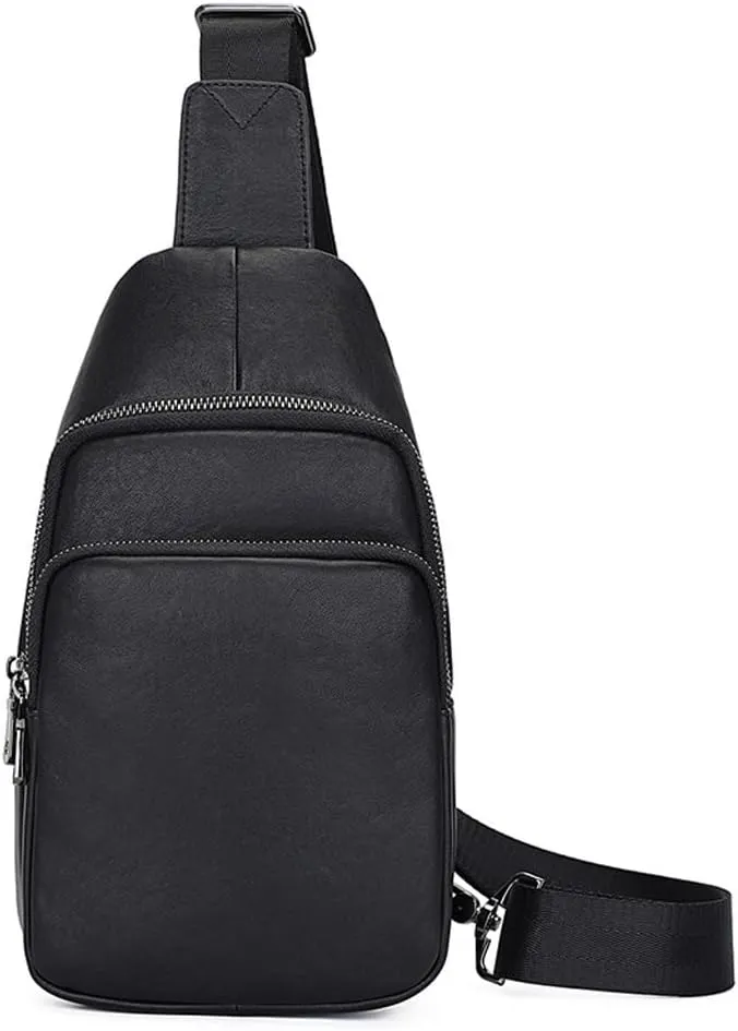 Retro Men's Waterproof Chest Bag Satchel Shoulder Bag Outside The House Carrying Bag