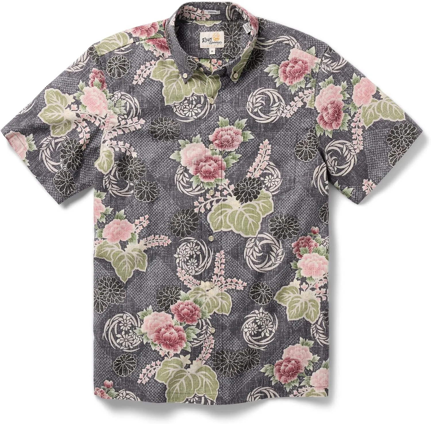 Reyn Spooner Men's Floral Hawaiian Aloha Shirt - Button Front