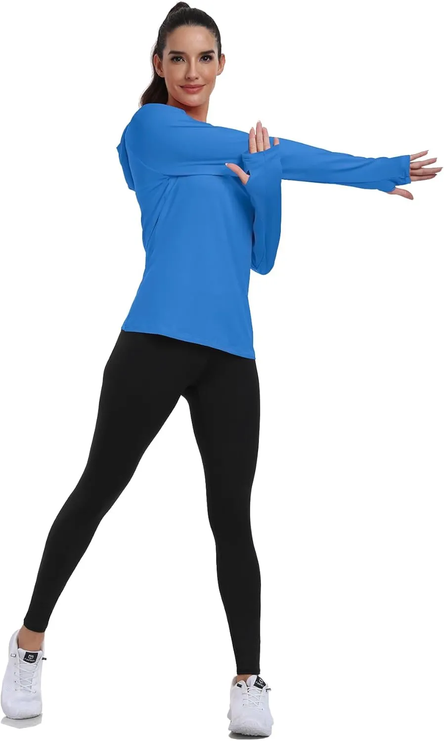 RIMLESS 7 Women's UPF 50  Sun Shirt with Hoodie Long Sleeve Hiking Fishing Outdoor Sweatshirt Lightweight Hoodie