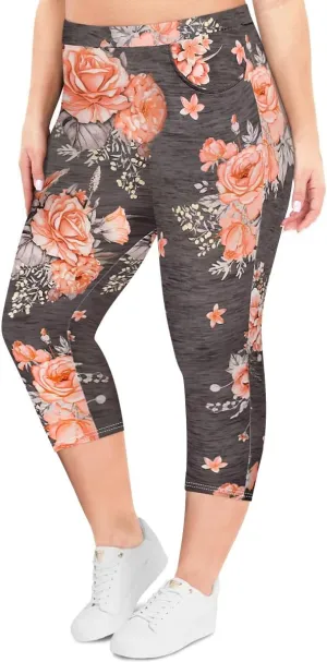 RITERA Plus Size Leggings for Women High Waist Capri Legging Oversized Stretchy Workout Pants XL-5XL
