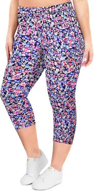 RITERA Plus Size Leggings for Women High Waist Capri Legging Oversized Stretchy Workout Pants XL-5XL
