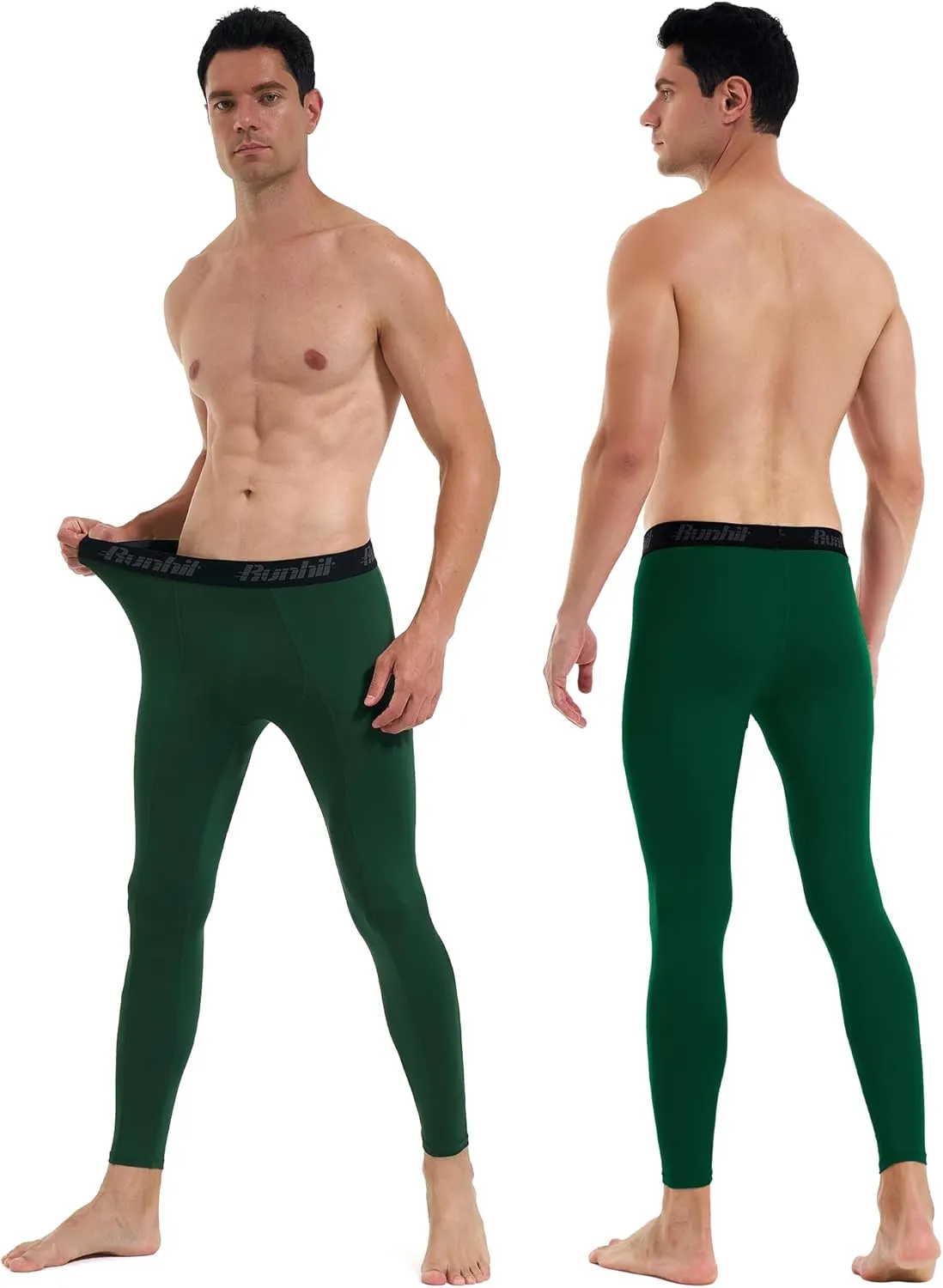 Runhit Mens Compression Pants Running Tights Workout Leggings Athletic Base Layer Pants for Sports Yoga Basketball