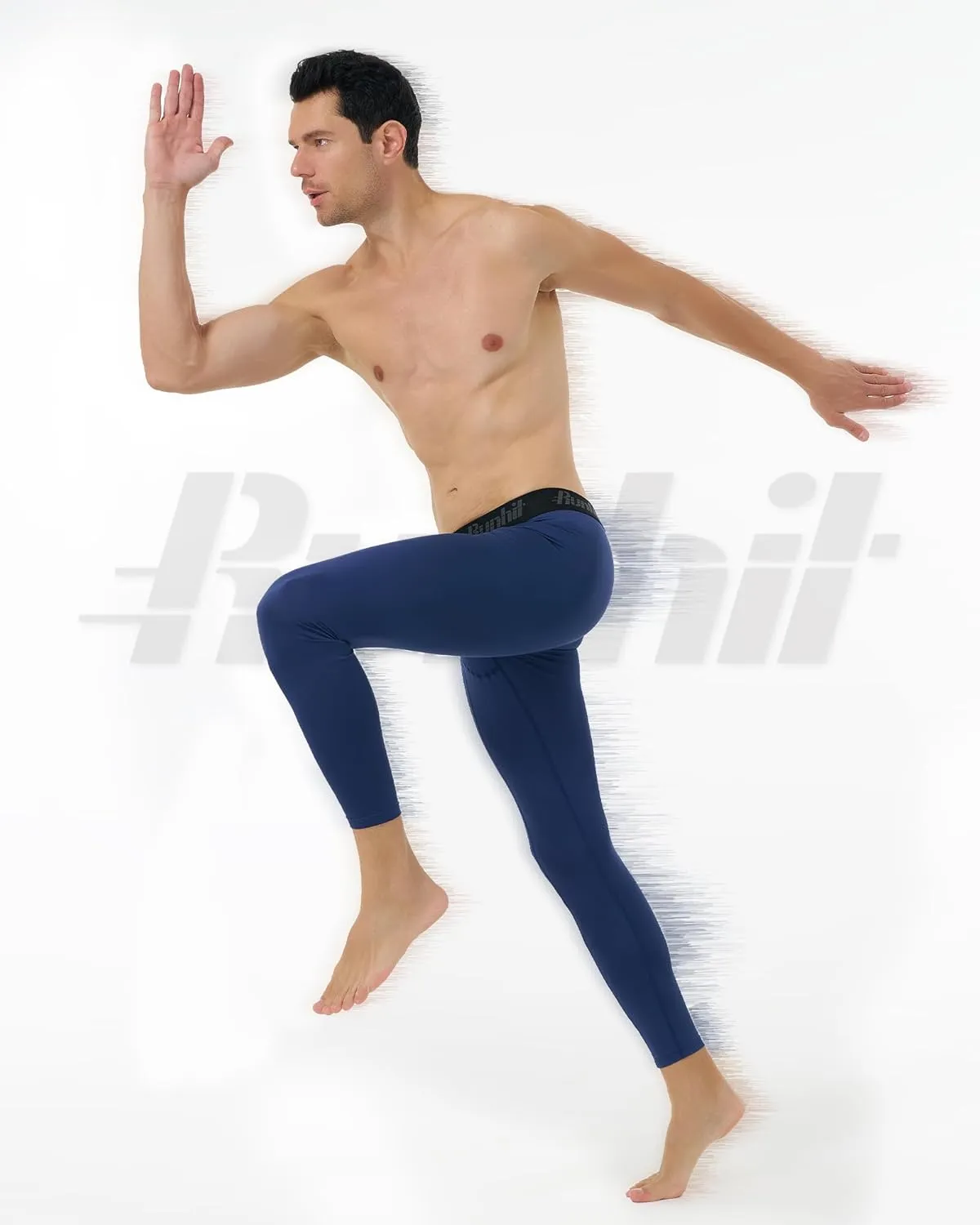 Runhit Mens Compression Pants Running Tights Workout Leggings Athletic Base Layer Pants for Sports Yoga Basketball