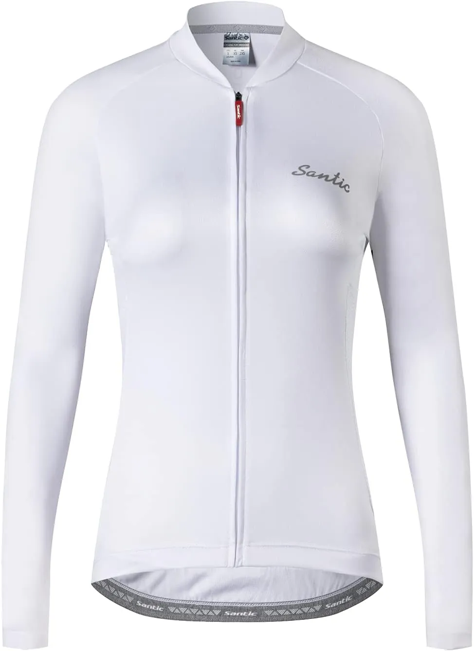 Santic Cycling Jersey Women's Long Sleeve Tops Bike Shirts Bicycle Jacket with Pockets